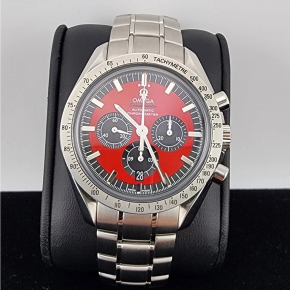 Omega Speedmaster Legend Schumacher Red Dial Chronograph 42MM Automatic #67